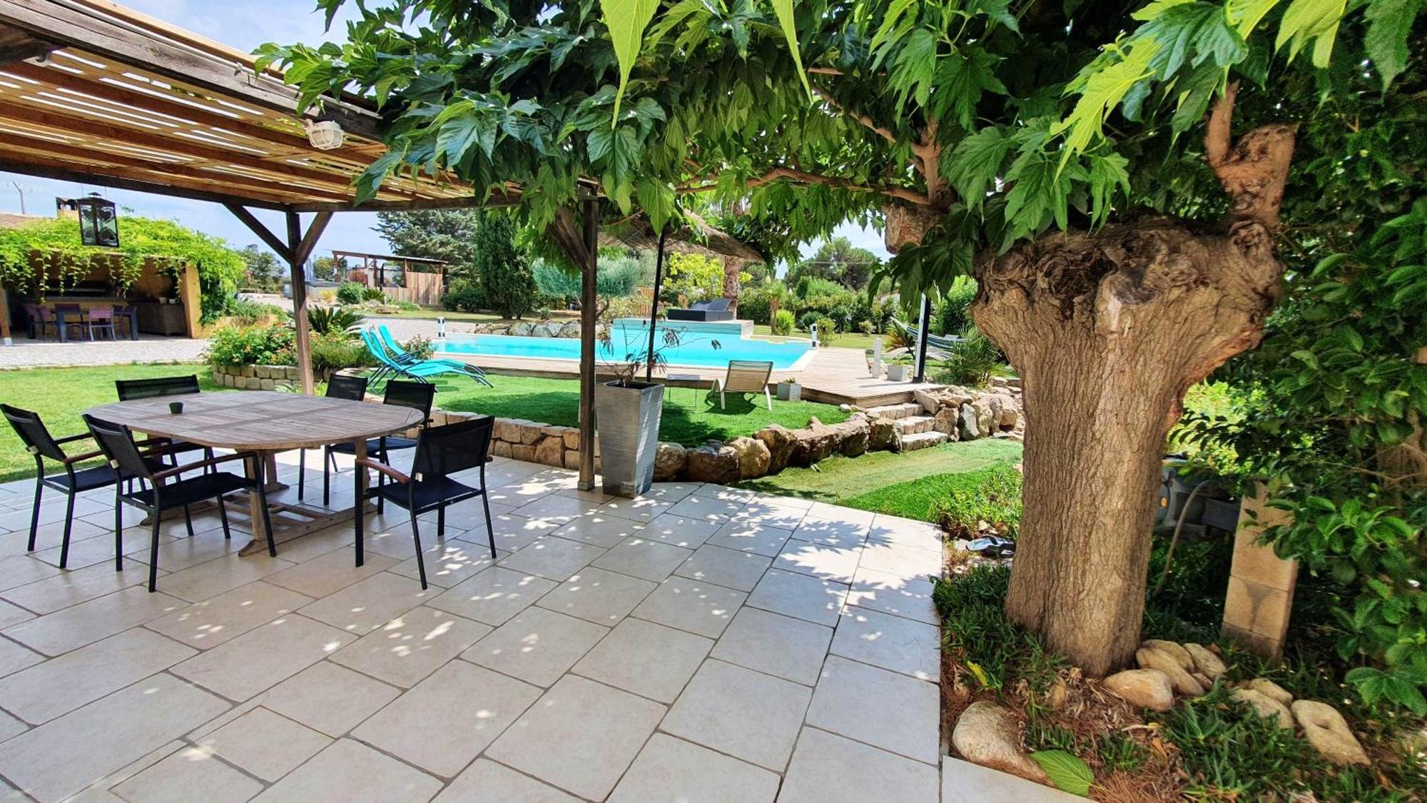 Villa Spacieuse A Beziers Avec Piscine Privee Et Jacuzzi Exterior foto